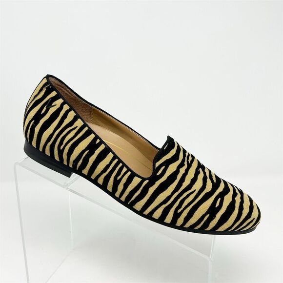Vionic Willa Women's Slip-On Flats Tiger Stripe Suede Size 8 Brown and Black - Picture 1 of 13